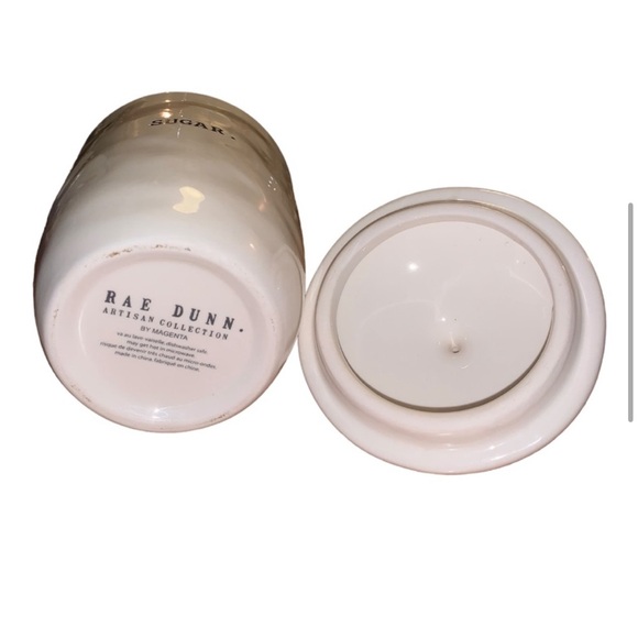 Rae Dunn Sugar Bowl Typewriter Ceramic Canister - Picture 5 of 6